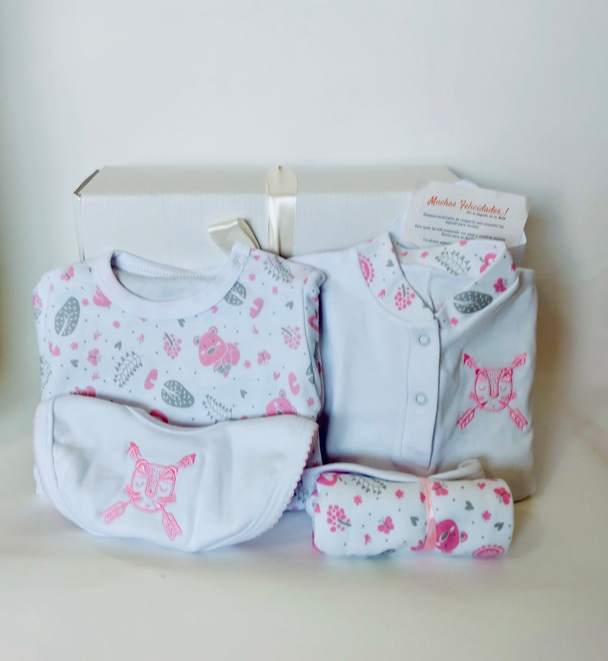 🌸 Ajuar CRECE NIÑA – Regalo Perfecto para Recién Nacidos